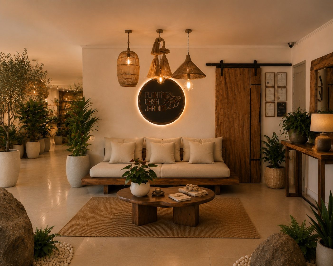 Interior da Planta Casa Jardim